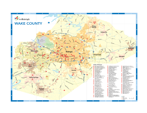 Raleigh Area Map